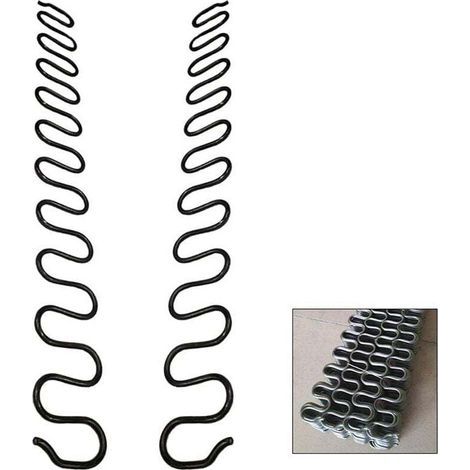 2er-Pack 55 cm Sofafeder-Ersatz mit 8 S-förmigen Clips, 4,0 mm Durchmesser Sofafeder-Reparaturset für Möbelsitze, Heimdekoration (1/4)