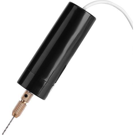 Mini Perceuse à Bijoux Mini Perceuse à Main électrique Micro, Perceuse Portative à Main DC 5V pour le Perçage de Panneaux D'aluminium en Papier Plastique en Bois, pour 0,7 à 1,2 Mm, Outil de Man (1/4)