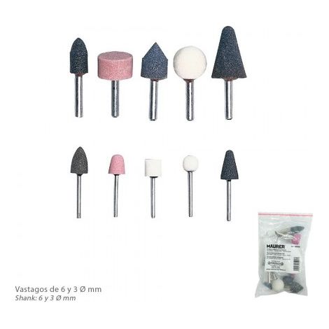 Fräser-Set für Druckluftschleifer 10-tlg
