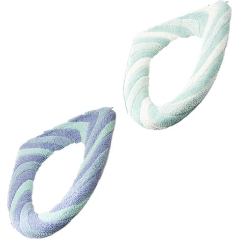 Couvre-Abattant De Toilette - Diamètre 30 Cm - Élastique Pour Sièges Ronds Et Étroits - 4 Pièces (1/5)