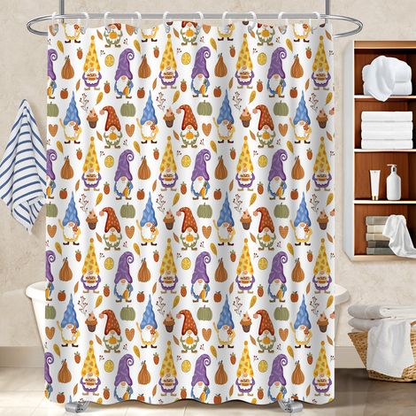 Rideau de bain imprimé polyester 180x180 design housse de baignoire pour rafraîchir sa salle de bain (1/5)