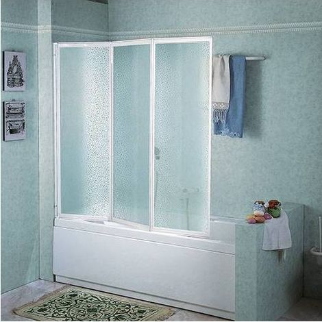 Cabine de baignoire pliante tris lux acrylique