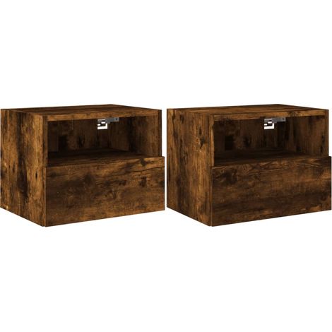 Maison Exclusive - Mobili TV a Muro 2 pz Rovere Fumo 40x30x30 cm Legno Multistrato