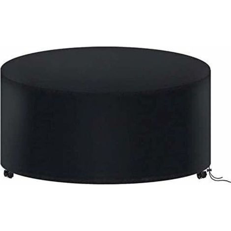 Housse de Protection Table Ronde de Jardin 180 X 90CM, Housse Salon de Jardin Imperméable, 210D Oxford Bache Protection Table Exterieur Ronde, (1/4)