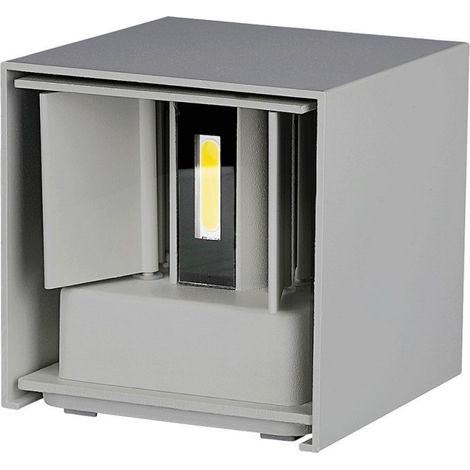 Applique du jardin LED 6W Corps Aluminium IP65 Mod. VT- 759 SKU 7080 - Blanc Chaud 3000K - Gris (1/5)