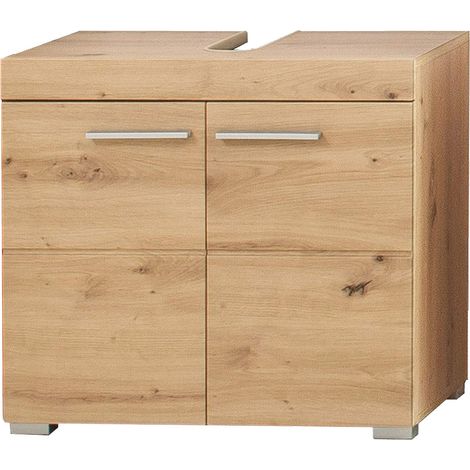 trendteam smart living - Mobiletto da bagno Amanda, 60 x 56 x 34 cm, in rovere con ampio spazio (1/5)