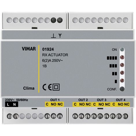 VIMAR - 01924 Attuatore/ricevitore RF 4 canali