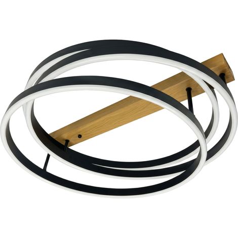 Lámpara De Techo Toolight Swe058-C Black Led (1/5)