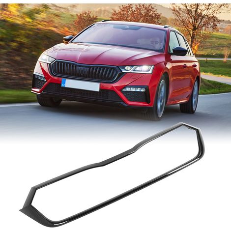 (T06) Obere Kühlergrillblende für die Frontstoßstange 5E3853761A für SKODA OCTAVIA MK4 ab 2020 (Schwarz) (Übergröße) (1/5)