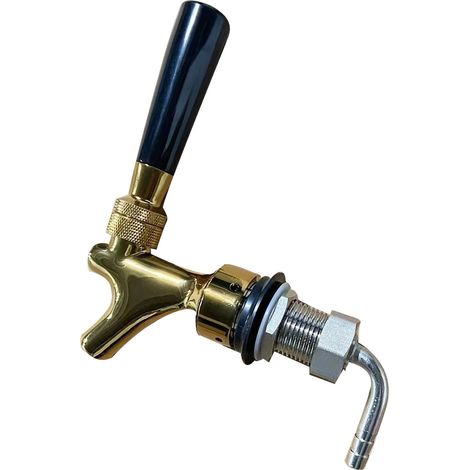 Robinet de fût de bière en métal pour tireuses à bière, distributeur de bouteilles de vin, doré (1/5)