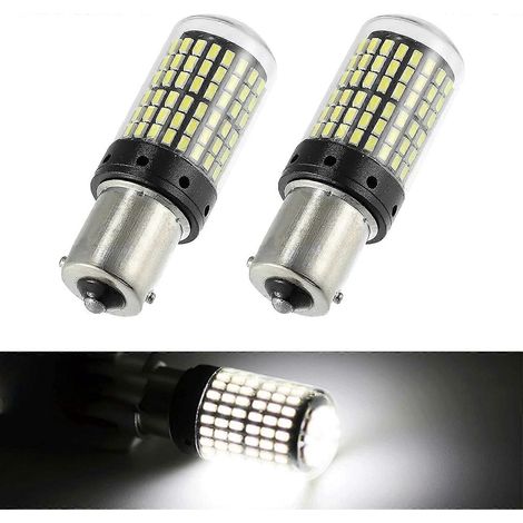 Ampoules de clignotants 1156 pour voiture, ampoules LED T20 pour feux arrière automobiles, feu stop 12 V pour voitures et camions