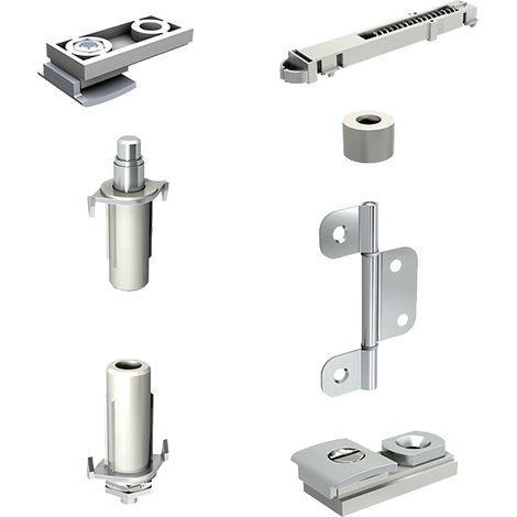 Garniture avec fixation sur chant - Garniture : Pour 2 vantaux - MANTION (1/7)