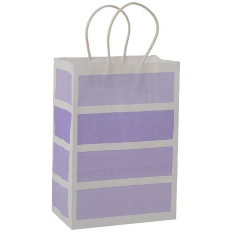 Lot de 25 Sachets Cadeaux en Papier Kraft Violet avec Poignée - JINFGERNE - Parfaits pour Dragées de Mariage, Fêtes et Événements Spéciaux, Pratiques et Élégants (1/5)