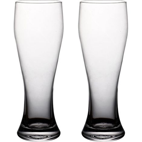 Verres à Bière Pilsner - Cristal Transparent 400 Ml - Pour Dégustation Maison Et Fêtes - Lot De 2 Pièces (1/5)