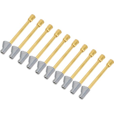 10 lots embout gonflage double tête laiton 1/4in NPT raccord 2 voies prolongé avec raccord rapide pour moto (1/5)