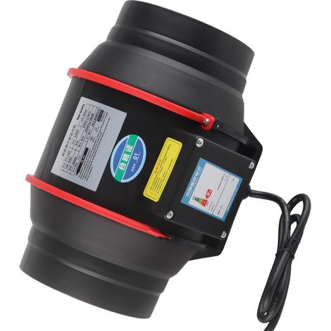 15 cm leiser Kanalventilator für Growzelte, Luftabsaugung in Innenräumen, einstufige Belüftung, 80 W, 220 V EU-Stecker (1/5)
