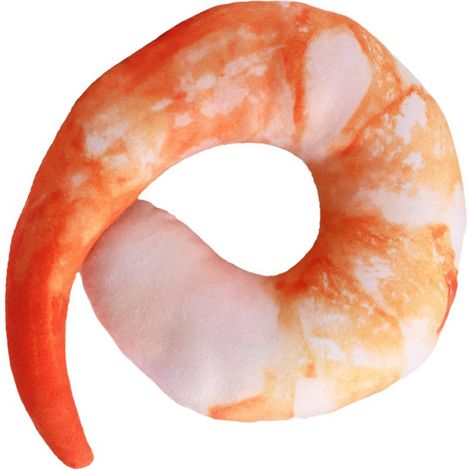 Peluche pour chien couineuse, imitation crevettes 3D, résistante aux morsures, idéale pour soulager l'ennui et l'anxiété. (1/4)