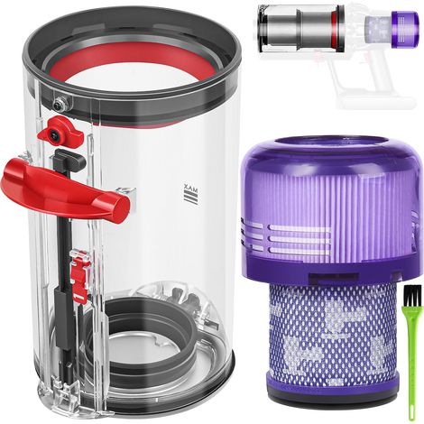 Poubelle Collecteur Réservoir pour Dyson V11 V15 SV14 SV17 Filtre Bac à Poussière Cuve Pièces Détachées Accessoires Conteneur Filtrante Rechange pour Dyson SV22 SV15 SV28 Accessoires Dust Bin (1/5)