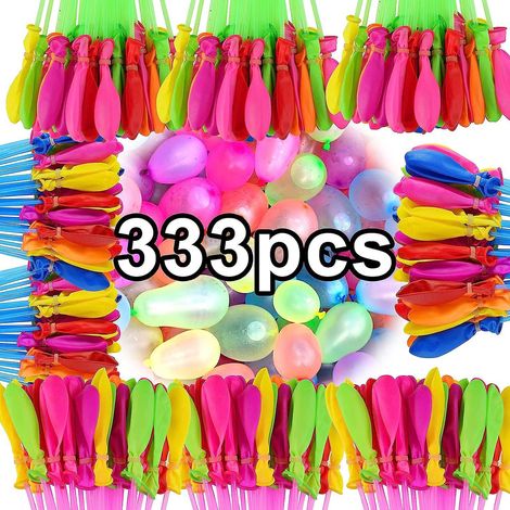 ballons Bombes D'eau (333), Bombes D'eau En Grappe, Auto-obturant Et Sans Enchevtrement, Remplissage Rapide, Convient Aux Enfants Et Aux Adultes P
