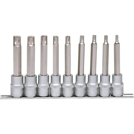 KS TOOLS 1/2" juego de puntas RIBE-S 9 piezas. M5-M14 - 911.1335 (1/2)