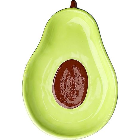 Céramique - bols repas en forme d'avocat - plat à sauce en céramique - convient pour les salades de fruits, les desserts et les amuse-bouche (1/5)