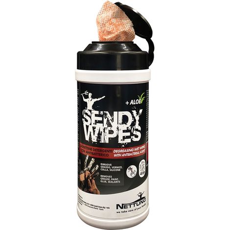 SALVIETTE UMIDIFICATE 'SENDY WIPES' 80 salviette - cm 19,5 x 26  - NETTUNO