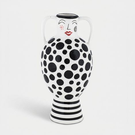 Vaso anfora in ceramica decorativo Elicriso (1/2)