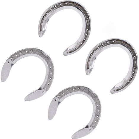 Aluminium-Hufeisen, Set mit 4 leichten Hufeisen, Reitsportausrüstung, Beschlaggröße 5 (Modell, bitte Kundenservice kontaktieren) (1/5)
