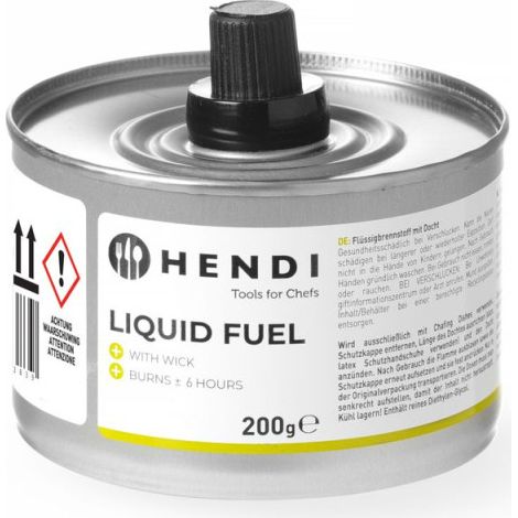 Combustible liquide avec mèche - 82x82xH80 mm - Ref 193938 - Hendi (1/2)