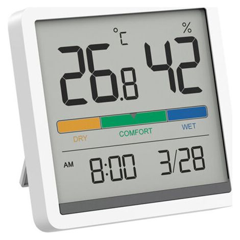 Termometro da interni compatto, ricambi per frigoriferi, igrometro di alta precisione, dispositivo di misurazione di temperatura e umidità, igrometro digitale da interni per una maggiore praticità.