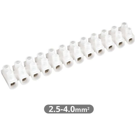 Pack 10 Regleta de conexión 4mm blanco GSC 1000519