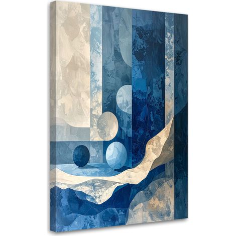 Quadro su tela, Astrattismo moderno blu, 20x30 (1/5)