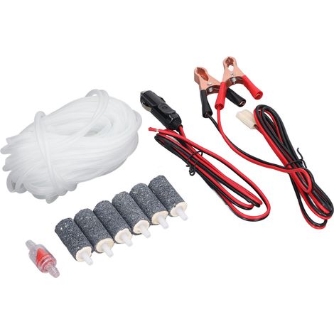 Rückschlagventil für Luftschlauch, Ausströmerstein, Batterieklemme und Kabel, Zubehörset MPQ-903 (1/5)