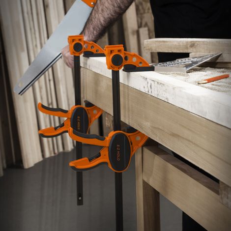Holzbearbeitungsschraubstock, Mini-Klemmschraubstock, Griff, Ratschen-Schnellspanner, Heimwerker-Handwerkzeug (4 Zoll) (1/5)