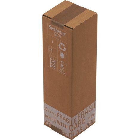KKE – Caisse renforcée pour 1 magnum de champagne 160 x 160 x 430 mm – Double cannelure pour meilleure résistance – Lot de 10 caisses (1/5)