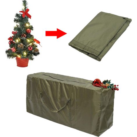 Sac de rangement imperméable pour sapin de Noël artificiel, avec poignées et fermeture éclair. (1/5)