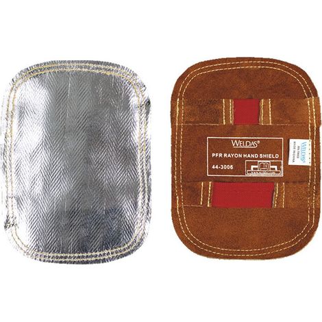 Bouclier Thermique pour les Mains - Cuir Fendu Renforcé - Revêtement Aluminisé Réfléchissant - Protection contre la Chaleur et les Étincelles - 1 Pièce