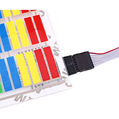 Bandeau LED 12V 45x11cm Auto Décoratif, Contrôle Musical Rythme, Son Activation Multicolore, Sticker Voiture (1/5)