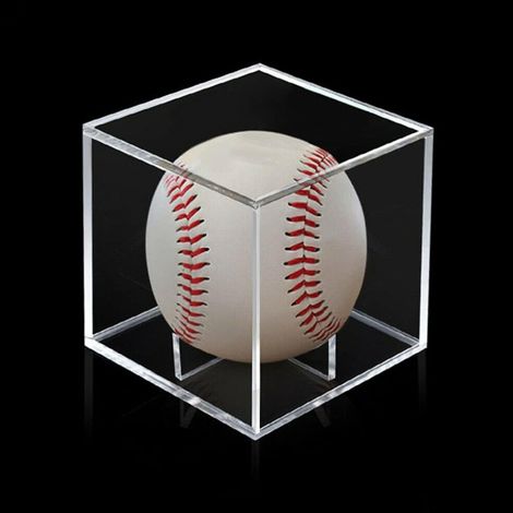 2 Pcs Baseball Storage Case Practical Transparent Display Stand Acrylic Box for Tennis Ball Softball Ping Pong Ball (1/4)