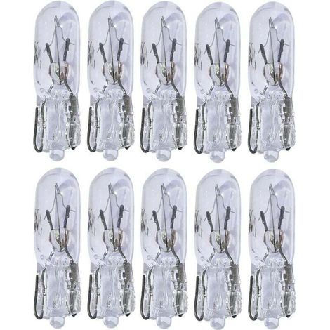 Ampoule spécifique,Lot de 10 ampoules T5 12V 1.2W pour tableau de bord (1/3)