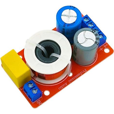 Filtre de fréquences 2 voies 80 W pour haut-parleurs de bibliothèque, compatible avec les haut-parleurs centraux et les enceintes de bibliothèque. (1/5)