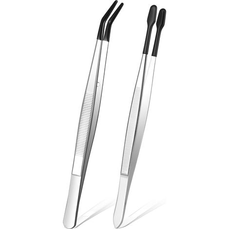 Pince Brucelle, 2PCS Antistatique ESD Pincette Pince de Précision (1/5)