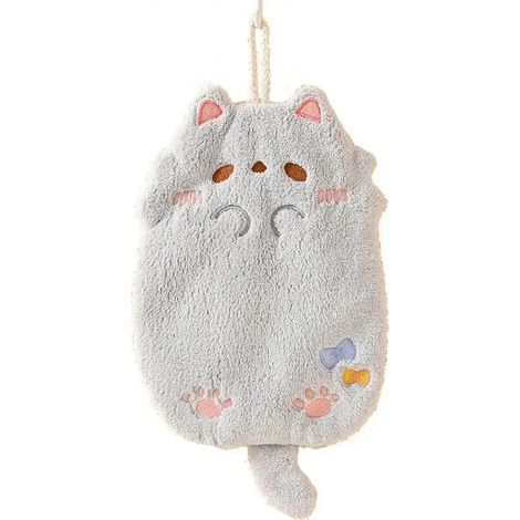 Serviette de cuisine Goomzone en polaire corail, épaisse et absorbante, motif enfantin, douce et non pelucheuse. (1/5)