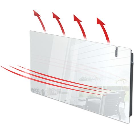 Radialight AETHEREA Radiateur électriques Dual-Therm en verre avec Wi-Fi 1500W Blanc (1/5)