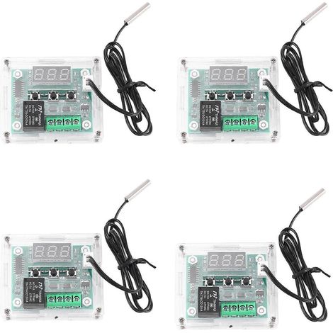 thermostats W1209 DC 12V avec affichage LED numérique et étui. (1/5)