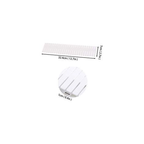 12 Pcs Séparateurs de Tiroir, Organisateur de Tiroir Réglables pour sous-Vêtements, Chaussettes, Maquillage, Fournitures de Bureau, Blanc (1/3)