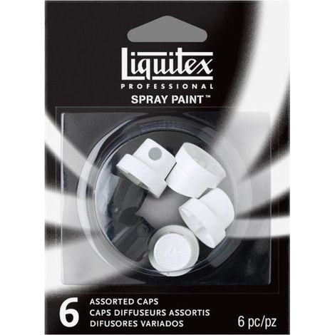Peintures aérosol - LIQUITEX - Pack de 6 buses - Couleur blanche - Standard - 0.02 kg