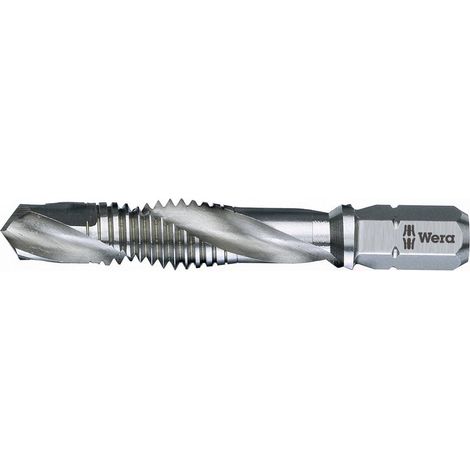Wera 05104643001 847 Maschio combinato metrica M6 Taglio destrorso DIN 3126 HSS 1 pz. (1/2)