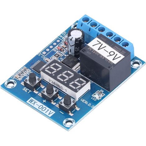 Module de détection de tension, module de relais temporisé numérique, multimode 7-9 V (1/5)
