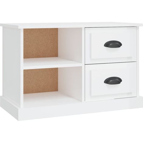 Maison Exclusive - TV-Schrank Hochglanz-Weiß 73x35,5x47,5 cm Holz